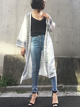「Settimissimo（セッティミッシモ）のアイテム（トップス）」を使った、Yumiさん（レディース・156cm）の春コーディネート