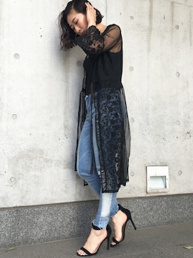 「Settimissimo（セッティミッシモ）のアイテム（トップス）」を使った、Yumiさん（レディース・156cm）の春コーディネート