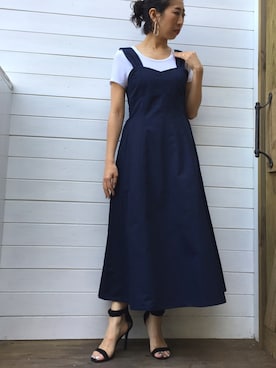 「Settimissimo（セッティミッシモ）のアイテム（ワンピース/ドレス）」を使った、Yumiさん（レディース・156cm）の春コーディネート