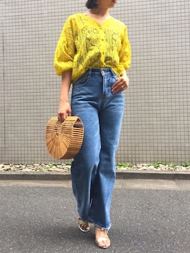 「Settimissimo（セッティミッシモ）のアイテム（トップス）」を使った、Yumiさん（レディース・156cm）の春コーディネート