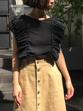 「Settimissimo（セッティミッシモ）のアイテム」を使った、Yumiさん（レディース・156cm）の春コーディネート