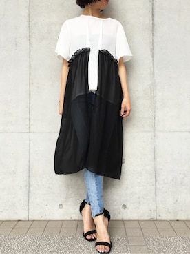 「Settimissimo（セッティミッシモ）のアイテム（トップス）」を使った、Yumiさん（レディース・156cm）の春コーディネート