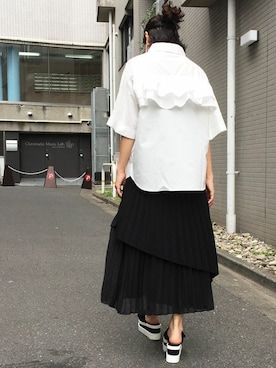 「Settimissimo（セッティミッシモ）のアイテム（シューズ）」を使った、Yumiさん（レディース・156cm）の春コーディネート