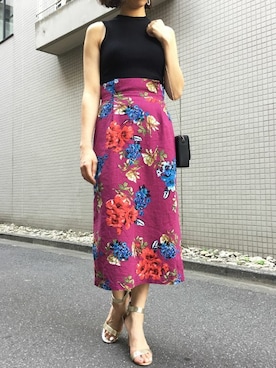 「きれい目コーデ」｜Yumiさん（レディース・156cm）の夏コーディネート