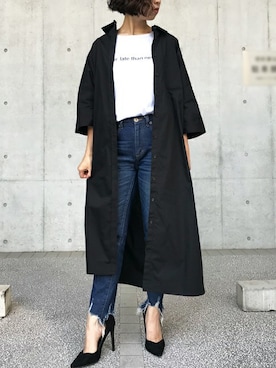 「Settimissimo（セッティミッシモ）のアイテム（トップス）」を使った、Yumiさん（レディース・156cm）の夏コーディネート