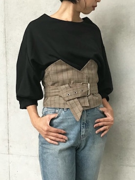 「Settimissimo（セッティミッシモ）のアイテム」を使った、Yumiさん（レディース・156cm）の夏コーディネート