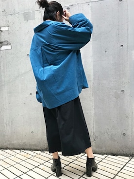 「Settimissimo（セッティミッシモ）のアイテム（トップス）」を使った、Yumiさん（レディース・156cm）の秋コーディネート