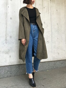 「Settimissimo（セッティミッシモ）のアイテム（その他アウター）」を使った、Yumiさん（レディース・156cm）の秋コーディネート