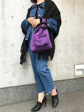 「Settimissimo（セッティミッシモ）のアイテム（バッグ）」を使った、Yumiさん（レディース・156cm）の秋コーディネート