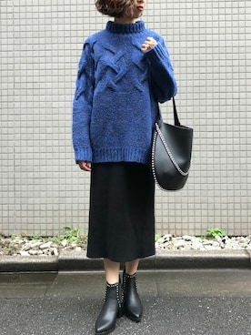 「Settimissimo（セッティミッシモ）のアイテム（シューズ）」を使った、Yumiさん（レディース・156cm）の秋コーディネート