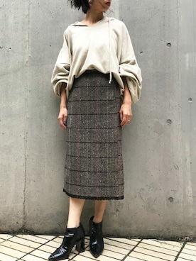 「Settimissimo（セッティミッシモ）のアイテム」を使った、Yumiさん（レディース・156cm）の秋コーディネート