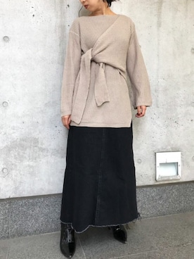 「Settimissimo（セッティミッシモ）のアイテム（トップス）」を使った、Yumiさん（レディース・156cm）の秋コーディネート