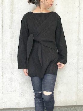 「Settimissimo（セッティミッシモ）のアイテム（トップス）」を使った、Yumiさん（レディース・156cm）の冬コーディネート