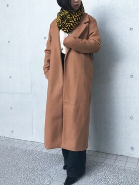 「Settimissimo（セッティミッシモ）のアイテム（その他アウター）」を使った、Yumiさん（レディース・156cm）の冬コーディネート