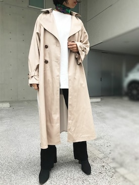 「Settimissimo（セッティミッシモ）のアイテム（ジャケット/アウター）」を使った、Yumiさん（レディース・156cm）の春コーディネート