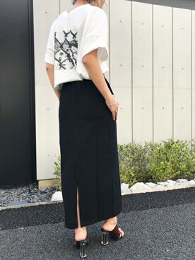 「Settimissimo（セッティミッシモ）のアイテム（スカート）」を使った、Yumiさん（レディース・156cm）の春コーディネート