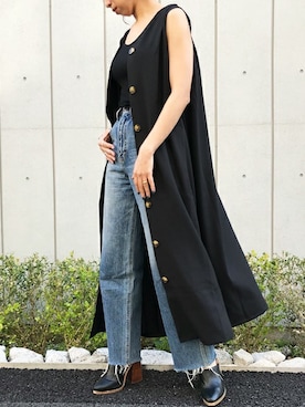 「Settimissimo（セッティミッシモ）のアイテム（ワンピース/ドレス）」を使った、Yumiさん（レディース・156cm）の春コーディネート