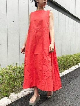 「Settimissimo（セッティミッシモ）のアイテム（ワンピース/ドレス）」を使った、Yumiさん（レディース・156cm）の夏コーディネート