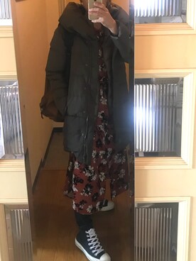 「Right-on（ライトオン）のアイテム（シャツワンピース）」を使った、Hitomeeee さん（レディース・155cm）の春コーディネート