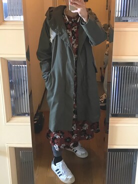 「Right-on（ライトオン）のアイテム（シャツワンピース）」を使った、Hitomeeee さん（レディース・155cm）の春コーディネート