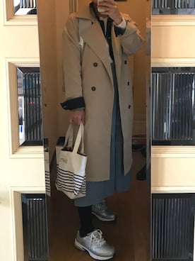 「SHIPS（シップス）のアイテム（エコバッグ/サブバッグ）」を使った、Hitomeeee さん（レディース・155cm）の春コーディネート