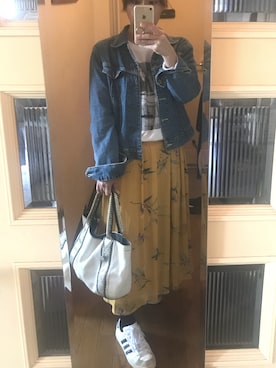 「ESPRIT（エスプリ）のアイテム（ジャケット/アウター）」を使った、Hitomeeee さん（レディース・155cm）の春コーディネート
