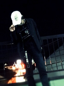 「sevens（セブンズ）のアイテム（帽子）」を使った、⚀⚁⚂むー⚃⚄⚅さん（メンズ・168cm）の秋コーディネート