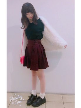 「axes femme（アクシーズファム）のアイテム（スニーカー）」を使った、とあさん（レディース・155cm）の秋コーディネート