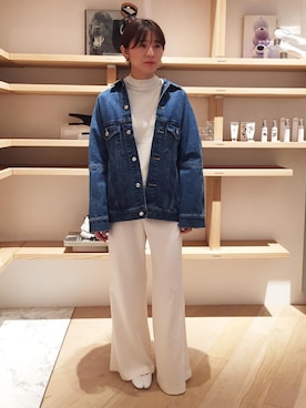 「ASTRAET（アストラット）のアイテム（ジャケット/アウター）」を使った、ASAMI MIZUTANIさん（レディース・160cm）の春コーディネート