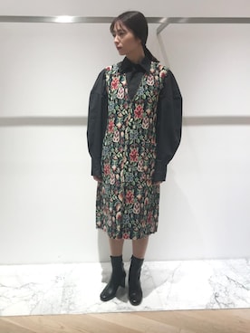 「ASTRAET（アストラット）のアイテム（ワンピース/ドレス）」を使った、ASAMI MIZUTANIさん（レディース・160cm）の秋コーディネート