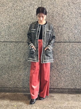 「ASTRAET（アストラット）のアイテム（ジャケット/アウター）」を使った、ASAMI MIZUTANIさん（レディース・160cm）の秋コーディネート