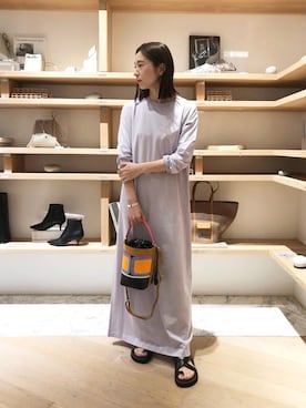 「PIERRE HARDY」｜ASAMI MIZUTANIさん（レディース・160cm）の春コーディネート