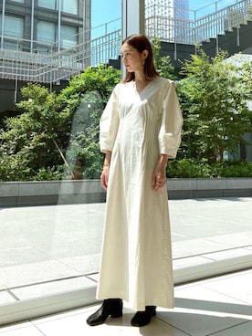 「ASTRAET（アストラット）のアイテム（ワンピース/ドレス）」を使った、ASAMI MIZUTANIさん（レディース・160cm）の夏コーディネート