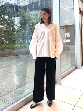 「ASTRAET（アストラット）のアイテム（アクセサリー）」を使った、ASAMI MIZUTANIさん（レディース・160cm）の秋コーディネート
