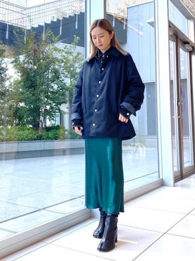 「ASTRAET（アストラット）のアイテム（ジャケット/アウター）」を使った、ASAMI MIZUTANIさん（レディース・160cm）の秋コーディネート