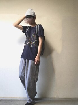 「SALON adam et rope'（サロン アダム エ ロペ）のアイテム（パンツ）」を使った、りょうぺいさん（メンズ・182cm）の夏コーディネート