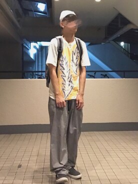 「SALON adam et rope'（サロン アダム エ ロペ）のアイテム（パンツ）」を使った、りょうぺいさん（メンズ・182cm）の秋コーディネート