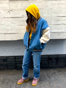 「Kappa（カッパ）のアイテム」を使った、ムラサキスポーツ原宿明治通り店　公式さん（レディース・160cm）の秋コーディネート