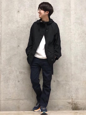 「coen（コーエン）のアイテム（ジャケット/アウター）」を使った、coen しゅうのさん（メンズ・166cm）の春コーディネート