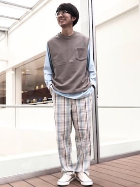 coen しゅうのさん（メンズ・166cm）の春コーディネート