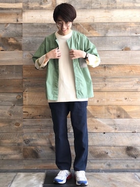 「SMITH'S（スミス）のアイテム（トップス）」を使った、coen しゅうのさん（メンズ・166cm）の春コーディネート