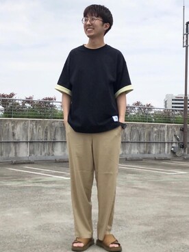 「ベーシックカラー」｜coen しゅうのさん（メンズ・166cm）の夏コーディネート