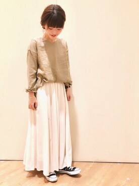 studio CLIP大日店さんの「【days】 フレアマキシスカート」を使ったコーディネート