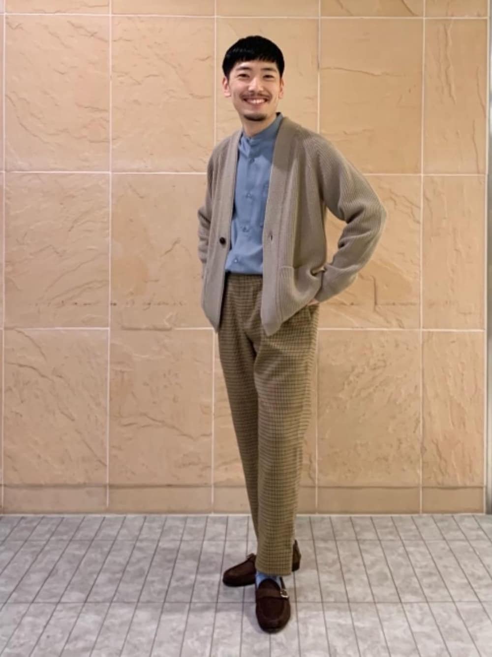 BATONER（バトナー）＞ 1ボタン ショール カーディガンを使った人気 