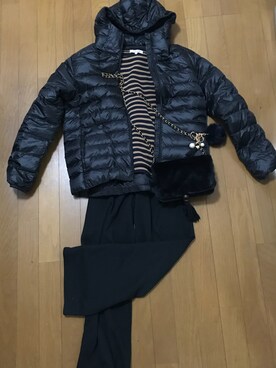 「しまむら（シマムラ）のアイテム（キーケース/キーアクセサリー）」を使った、うにか30さん（レディース・160cm）の冬コーディネート