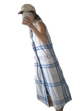 「海」｜「アイテム（シャツワンピース）」を使った、うにか30さん（レディース・160cm）の夏コーディネート