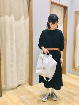 「ワッフル」｜まるり。さん（レディース・156cm）の春コーディネート