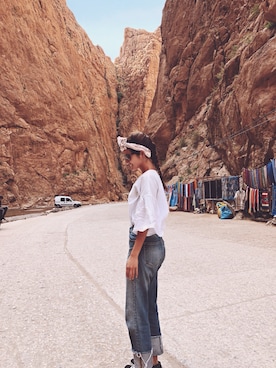 「CHICHIKAKA（チチカカ）のアイテム」を使った、FUMIKA さん（レディース・158cm）の春コーディネート