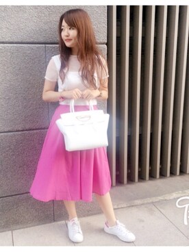 「H&M（エイチ・アンド・エム）のアイテム（腕時計）」を使った、はるなさん（レディース・158cm）の夏コーディネート