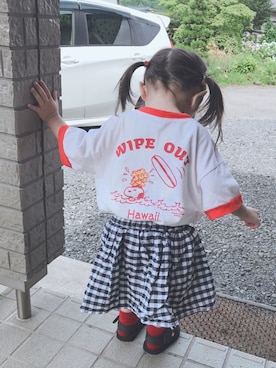 「アイテム（スカート）」を使った、☆★meme★☆さん（キッズ・61cm）の夏コーディネート
